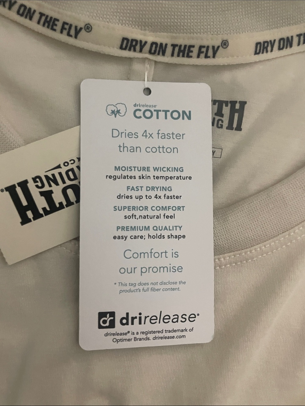 Duluth Trading Co Cream Long-Sleeve Crewneck Top - Picture 4 of 7